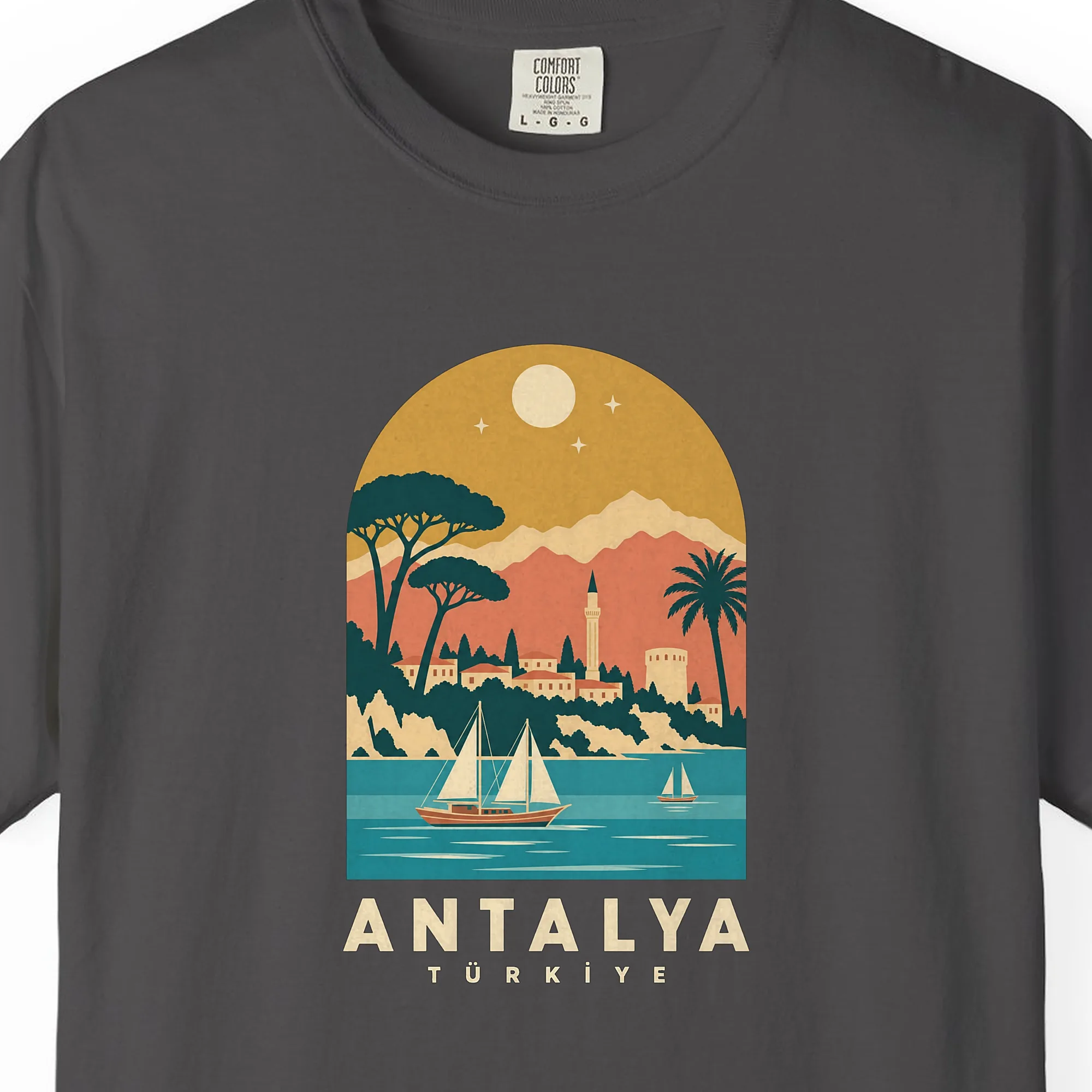 Antalya Sunset Arch Night Tee