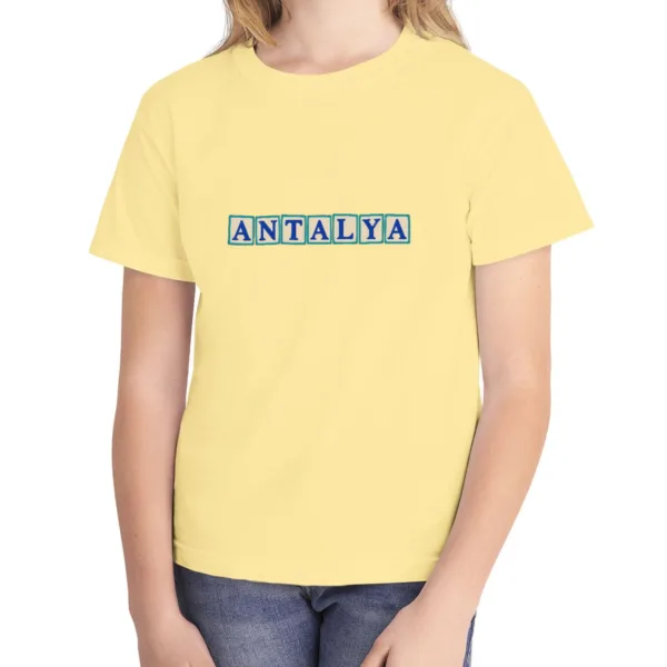 antalya-tile-squares-kids-tee-butter-front Antalya Tile Squares Kids Tee