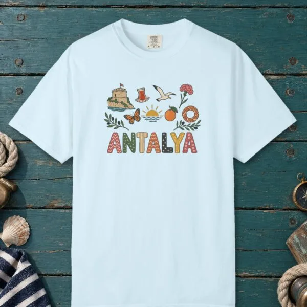 Antalya Tower and Çay Letters Tee