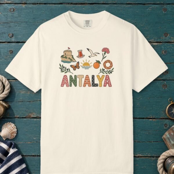 Antalya Tower and Çay Letters Tee