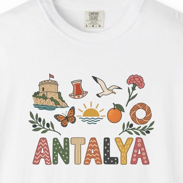 Antalya Tower and Çay Letters Tee