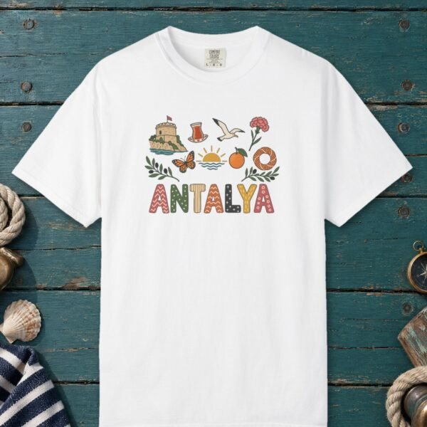 Antalya Tower and Çay Letters Tee