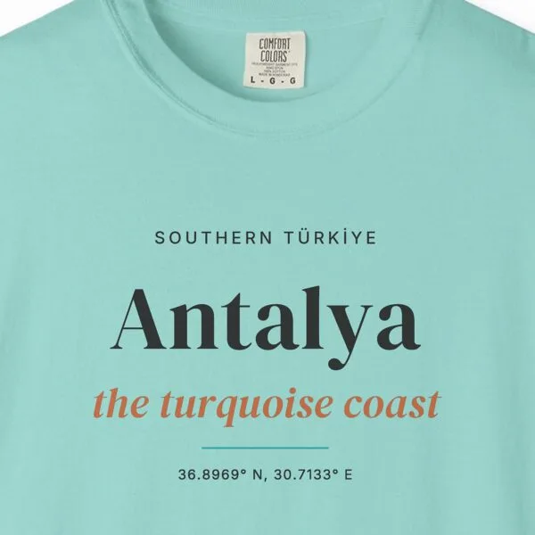Antalya Turquoise Coast Editorial Tee