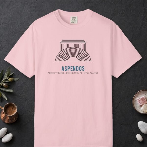 aspendos-tee-blossom-front Aspendos Tee