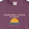 Everybody Stops at Sunset Night Tee