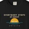 Everybody Stops at Sunset Night Tee
