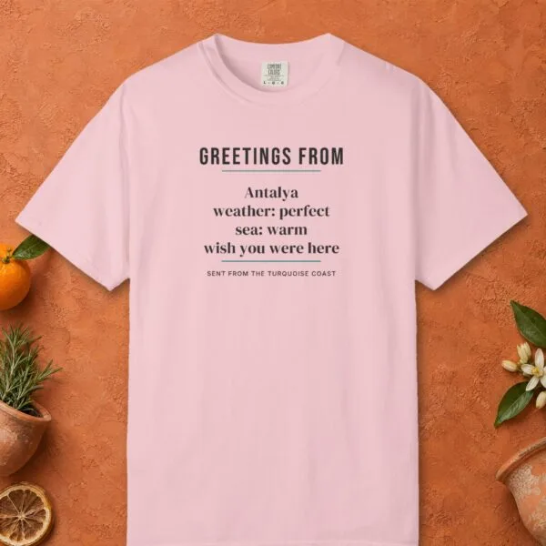 greetings-from-antalya-tee-blossom-front Greetings from Antalya Tee