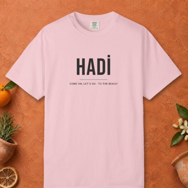 hadi-lets-go-tee-blossom-front Hadi, Let's Go Tee