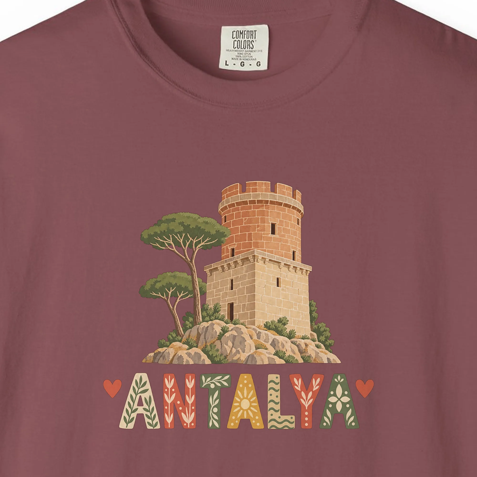Hıdırlık Tower Letters Night Tee