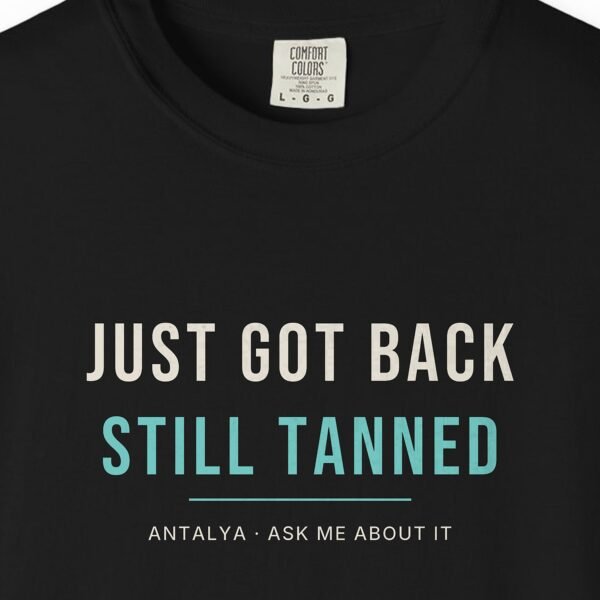 just-got-back-still-tanned-night-tee-black-chest Just Got Back, Still Tanned Night Tee