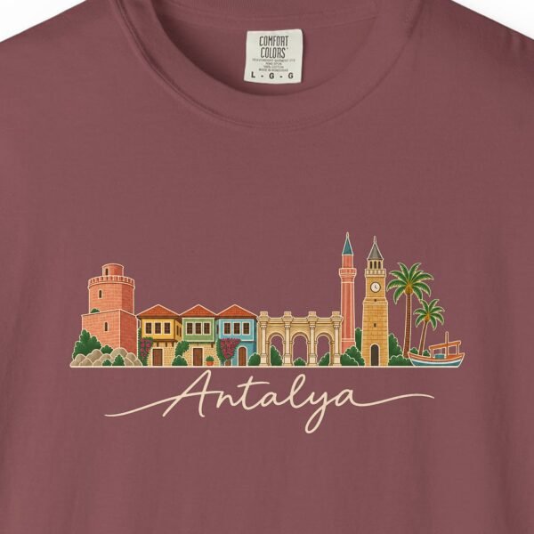 Kaleiçi Skyline Sketch Night Tee