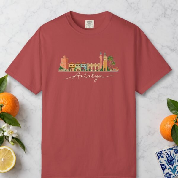 Kaleiçi Skyline Sketch Night Tee