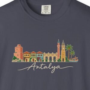 Kaleiçi Skyline Sketch Night Tee