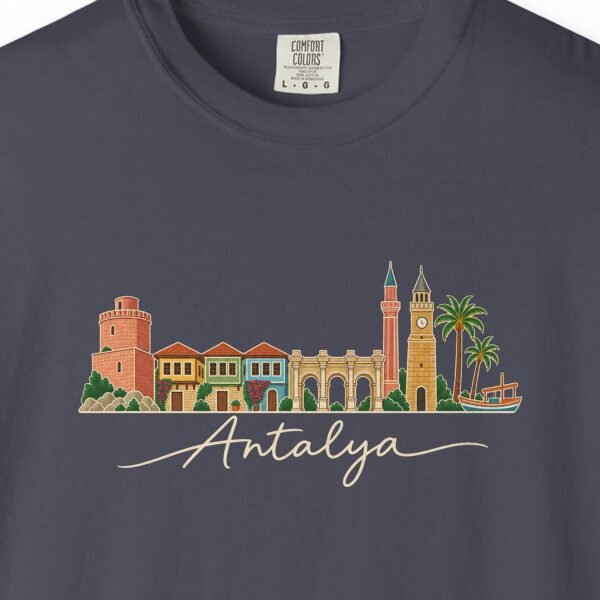 Kaleiçi Skyline Sketch Night Tee