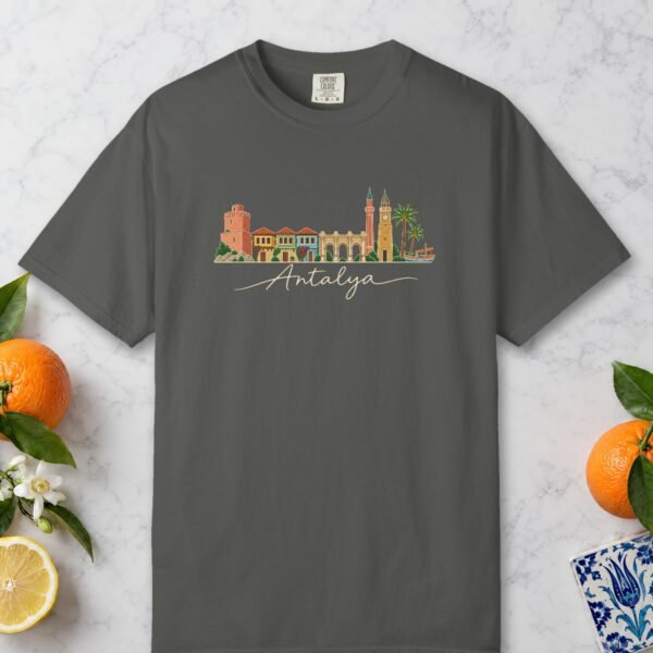 Kaleiçi Skyline Sketch Night Tee