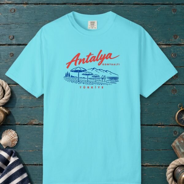 konyaalti-beach-tee-lagoon-blue-front Konyaaltı Beach Tee