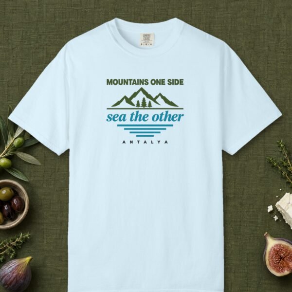 Mountains One Side, Sea the Other Day Tee