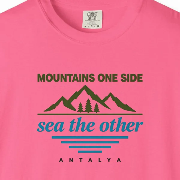 Mountains One Side, Sea the Other Day Tee