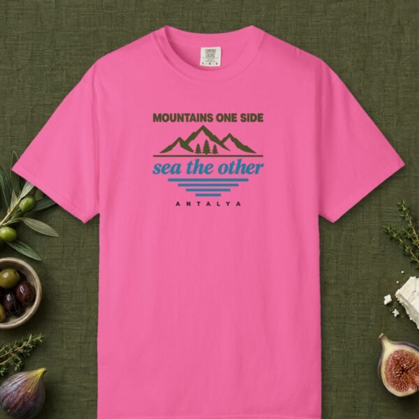 Mountains One Side, Sea the Other Day Tee