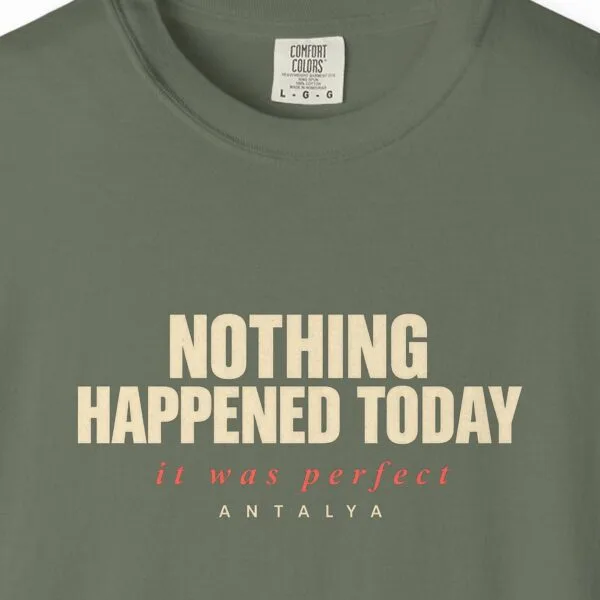 Nothing Happened Today Night Tee
