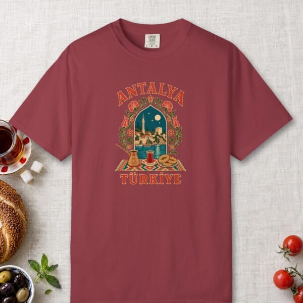 old-town-at-night-arch-tee-chili-front Old Town at Night Arch Tee