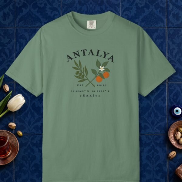 Olive and Orange Crest Tee