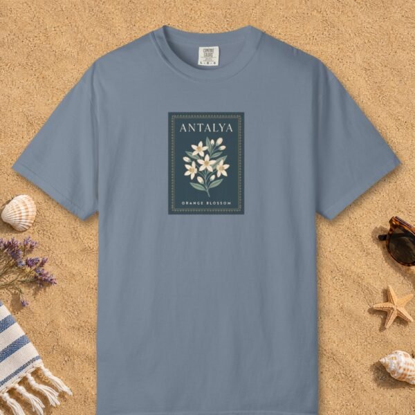 Orange Blossom Navy Stamp Night Tee