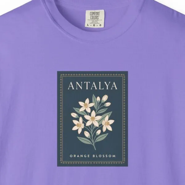 Orange Blossom Navy Stamp Night Tee