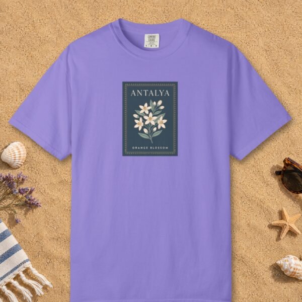 Orange Blossom Navy Stamp Night Tee