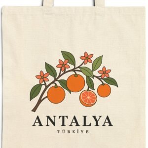 Orange Branch Tote