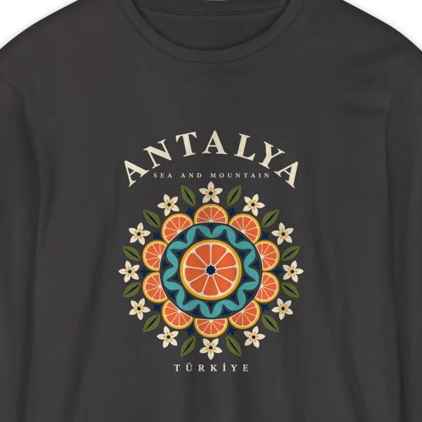 orange-mandala-long-sleeve-tee-graphite-chest Orange Mandala Long Sleeve Tee