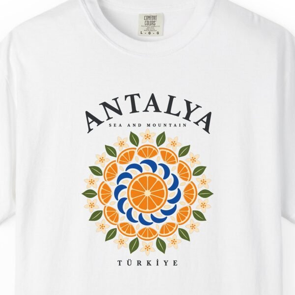 Orange Mandala Sea and Mountain Tee