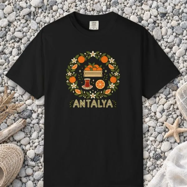 Orange Wreath Tee
