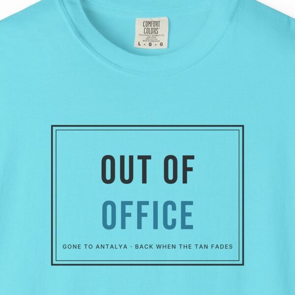 out-of-office-day-tee-lagoon-blue-chest Out of Office Day Tee