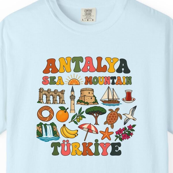 Sea and Mountain Groovy Icons Tee