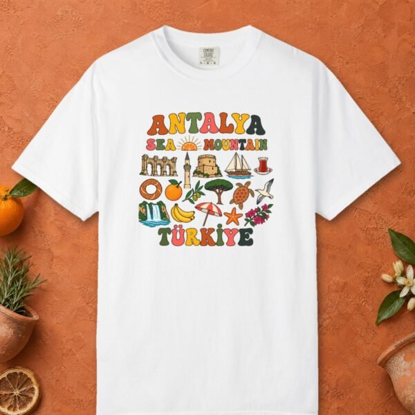 Sea and Mountain Groovy Icons Tee