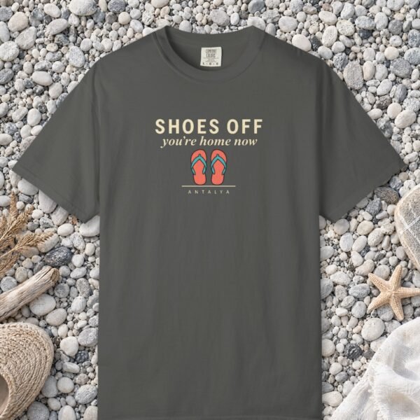 shoes-off-tee-pepper-front Shoes Off Tee