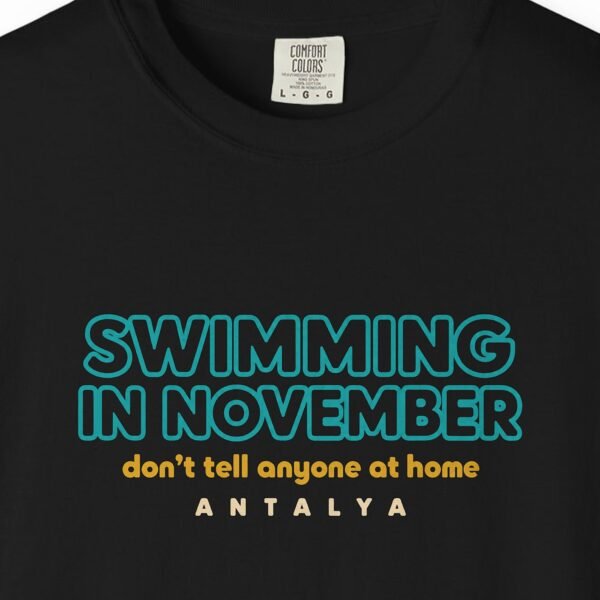 Swimming in November Neon Tee