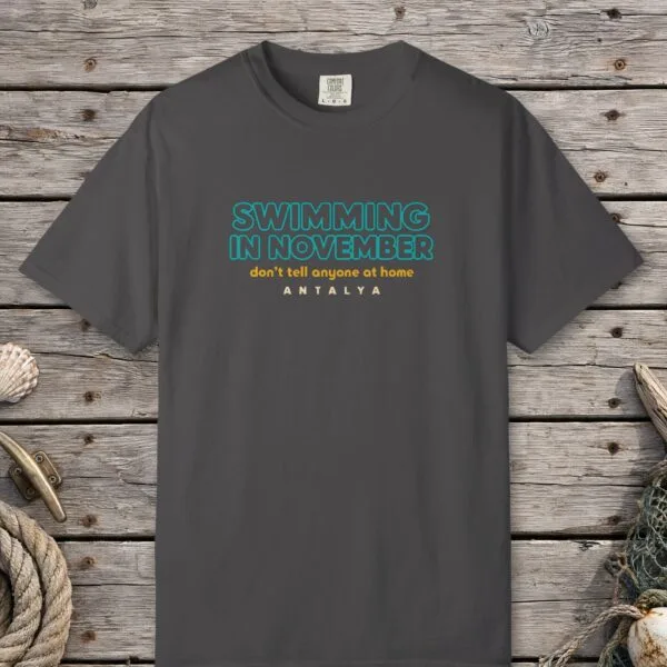 Swimming in November Neon Tee
