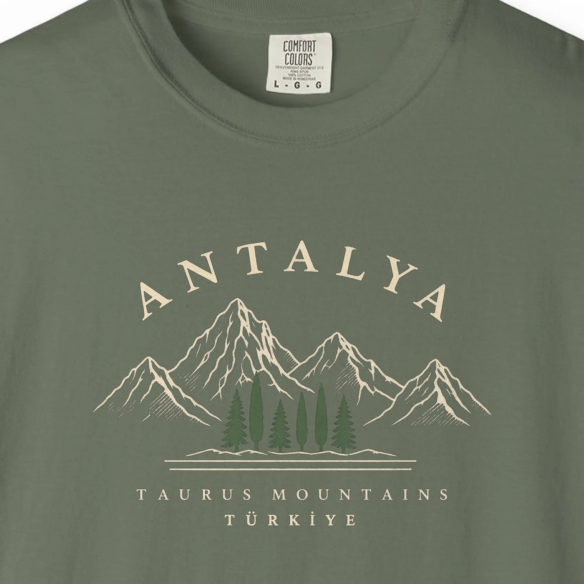 Taurus Mountains Engraving Night Tee