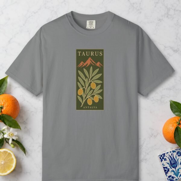 taurus-olive-panel-night-tee-grey-front Taurus Olive Panel Night Tee