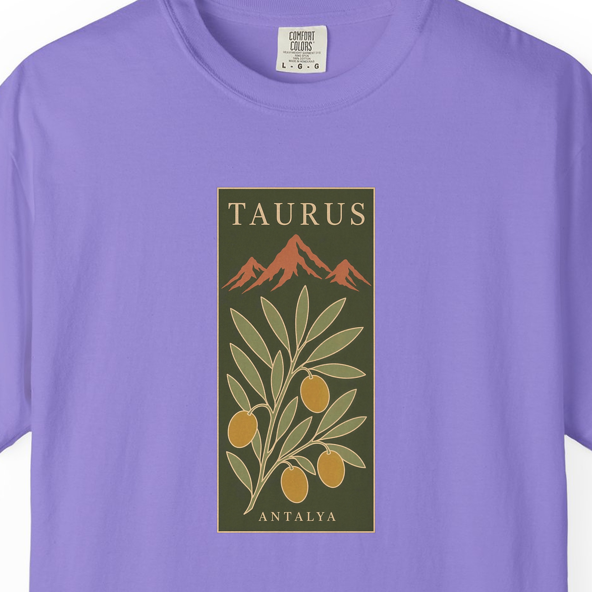 Taurus Olive Panel Night Tee