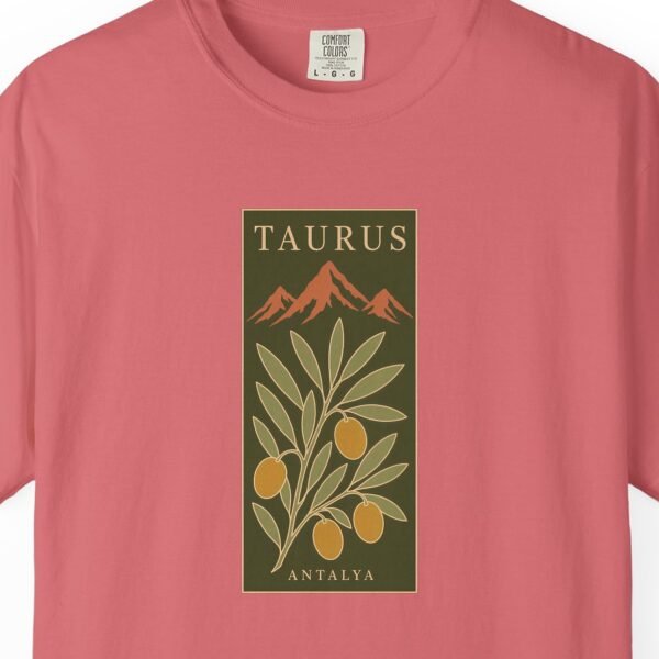 taurus-olive-panel-night-tee-watermelon-chest Taurus Olive Panel Night Tee