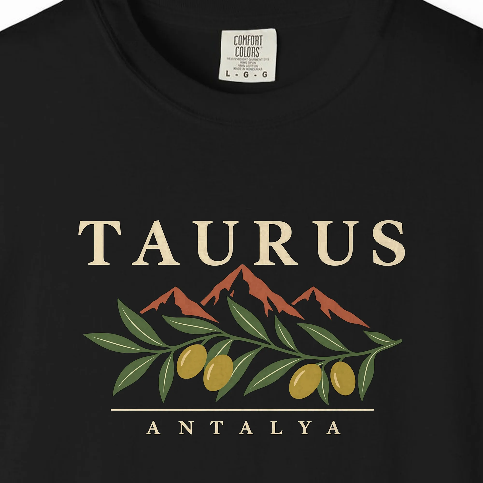 Taurus Olive Tee