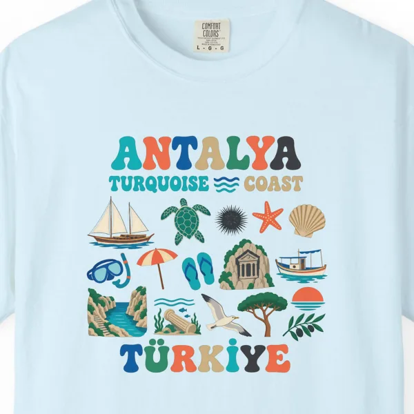 Turquoise Coast Groovy Icons Tee