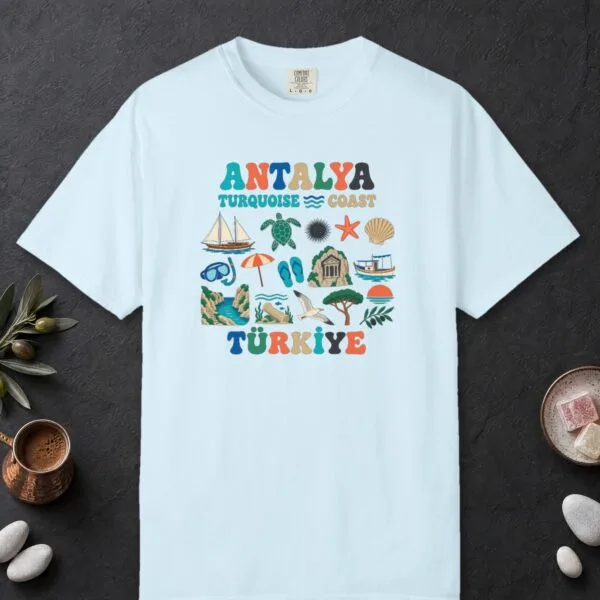 Turquoise Coast Groovy Icons Tee