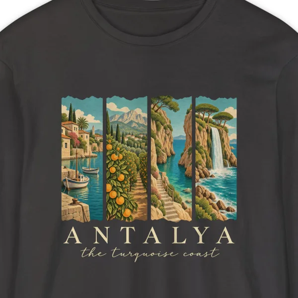 Turquoise Coast Panels Long Sleeve Tee