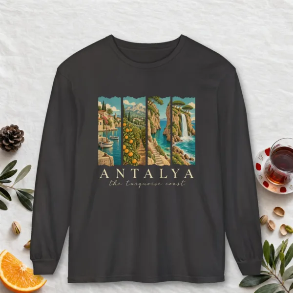 Turquoise Coast Panels Long Sleeve Tee