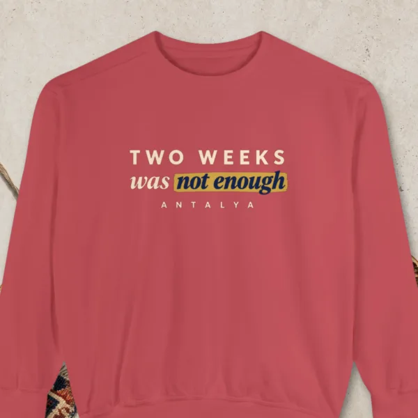 two-weeks-was-not-enough-night-sweatshirt-crimson-front Two Weeks Was Not Enough Night Sweatshirt