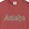 Antalya Flower Script Night Tee